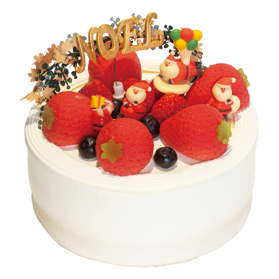 可愛い苺たちとサンタのXmas生デコレーション～　苺ムースをたっぷり添えて～ ４号